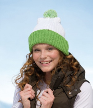 Čepice Knitted Cap with pompon Myrtle Beach (MB7540)