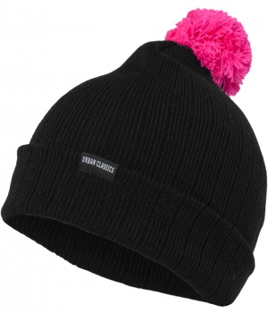 Zimní čepice s neonovou bambulí URBAN CLASSICS (TB312)