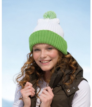 Čepice Knitted Cap with pompon Myrtle Beach (MB7540)