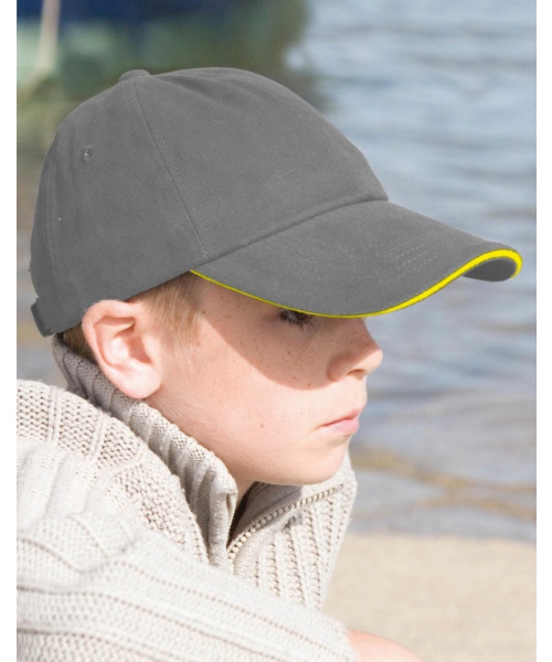 Čepice, kšiltovky - Dětská kšiltovka Result 334.34 Kids Brushed Cotton Twill Cap