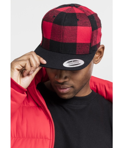 Čepice, kšiltovky - Flanelový snapback FLEXFIT (6089RC)