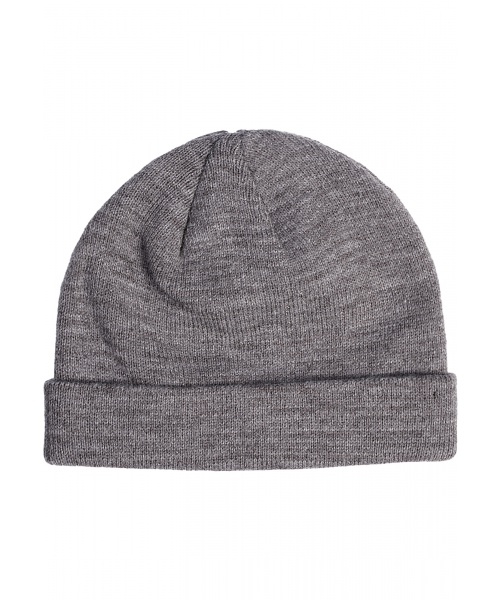 Čepice, kšiltovky - Čepice beanie s krátkou manžetou URBAN CLASSICS (10546) Šedá